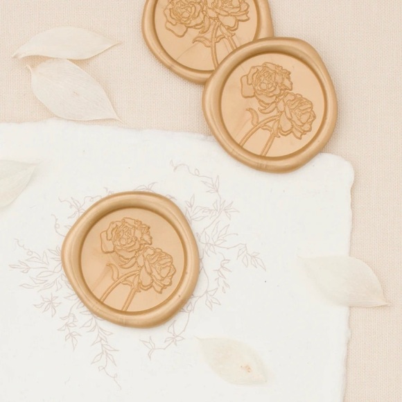 Set of 12 Floral Wax Seals Botanical Cottagecore Romantic - Picture 7 of 7
